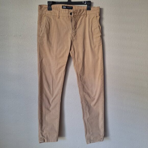 Zara Man Pants Tan Size 32 - Picture 1 of 7